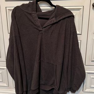 Aerie hooded fleece pullover